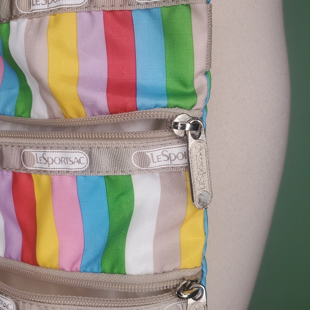 Lesportsac Madison Rainbow Striped Crossbody Bag - Picture 5 of 7